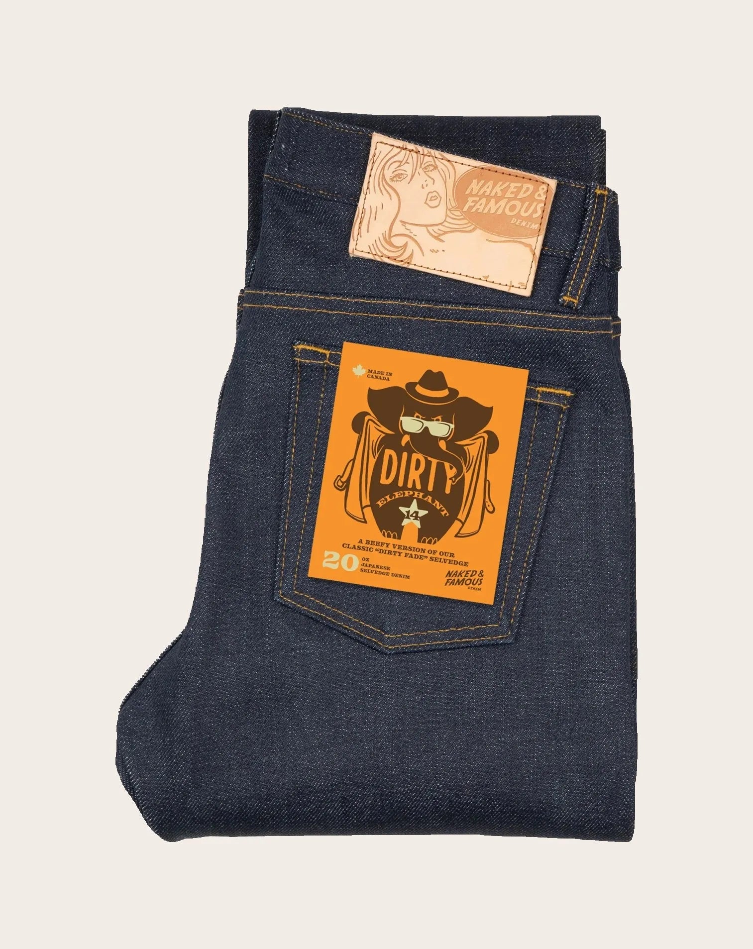 Naked & Famous - Jean Weird Guy - Elephant 14 - Dirty Elephant | L